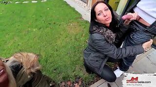 The dirty sperm sluts family celebration double blowjob - porn video