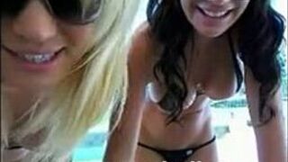 Young Webcam Sluts naked playing together - porn video