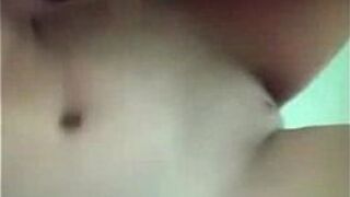 petite girl plays with tight pussy on her webcam - porn video