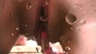 Blonde Teen Squirts on Camera - porn video