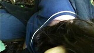 Hot Teen Girl Anal and Cum Filmed in Forest with iPhone - porn video