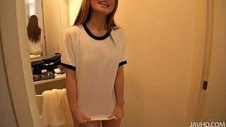 Bubbly Sakamoto Hikari teases the cameras - porn video