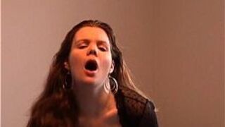 Hot Canadian babe is angry and masturbates - porn video