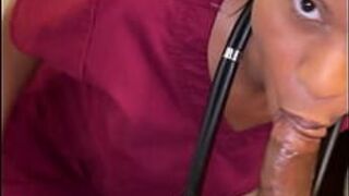 Caramel pornstar fucking at work - porn video