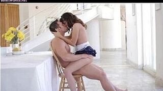 Gorgeous woman riding a cock and gets jizz - porn video