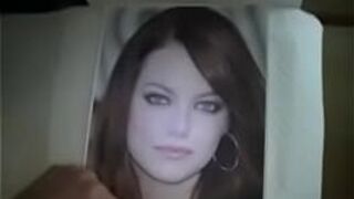 Cumming on Emma Stone - porn video