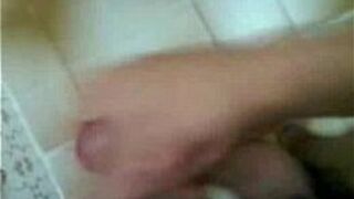 Masturbation in the crazy bathroom - porn video