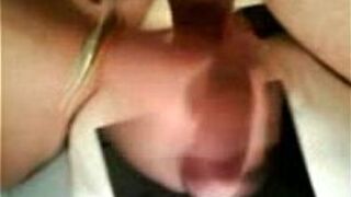 handjob with huge cumshot - porn video