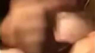 Stroking my cock with horny girl on chat - porn video